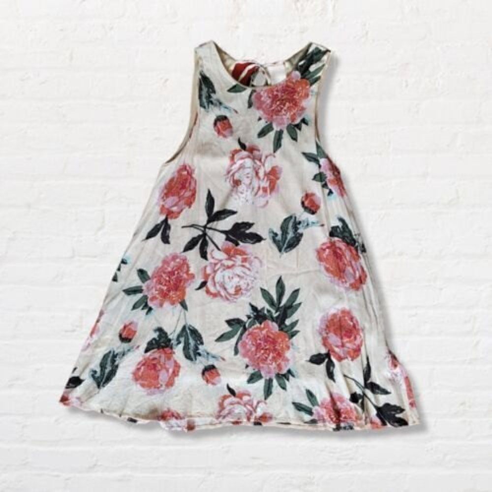 Dainty Hooligan Floral Summer Dress Sleeveless Low Back Flirty Flowy Sz Lg - Picture 9 of 12